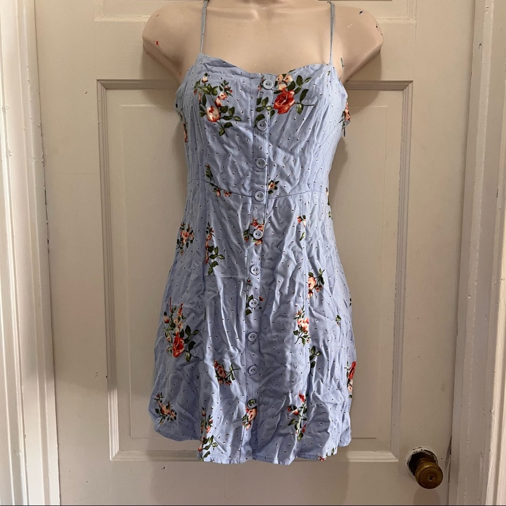 Blue floral dress size S from forever 21.